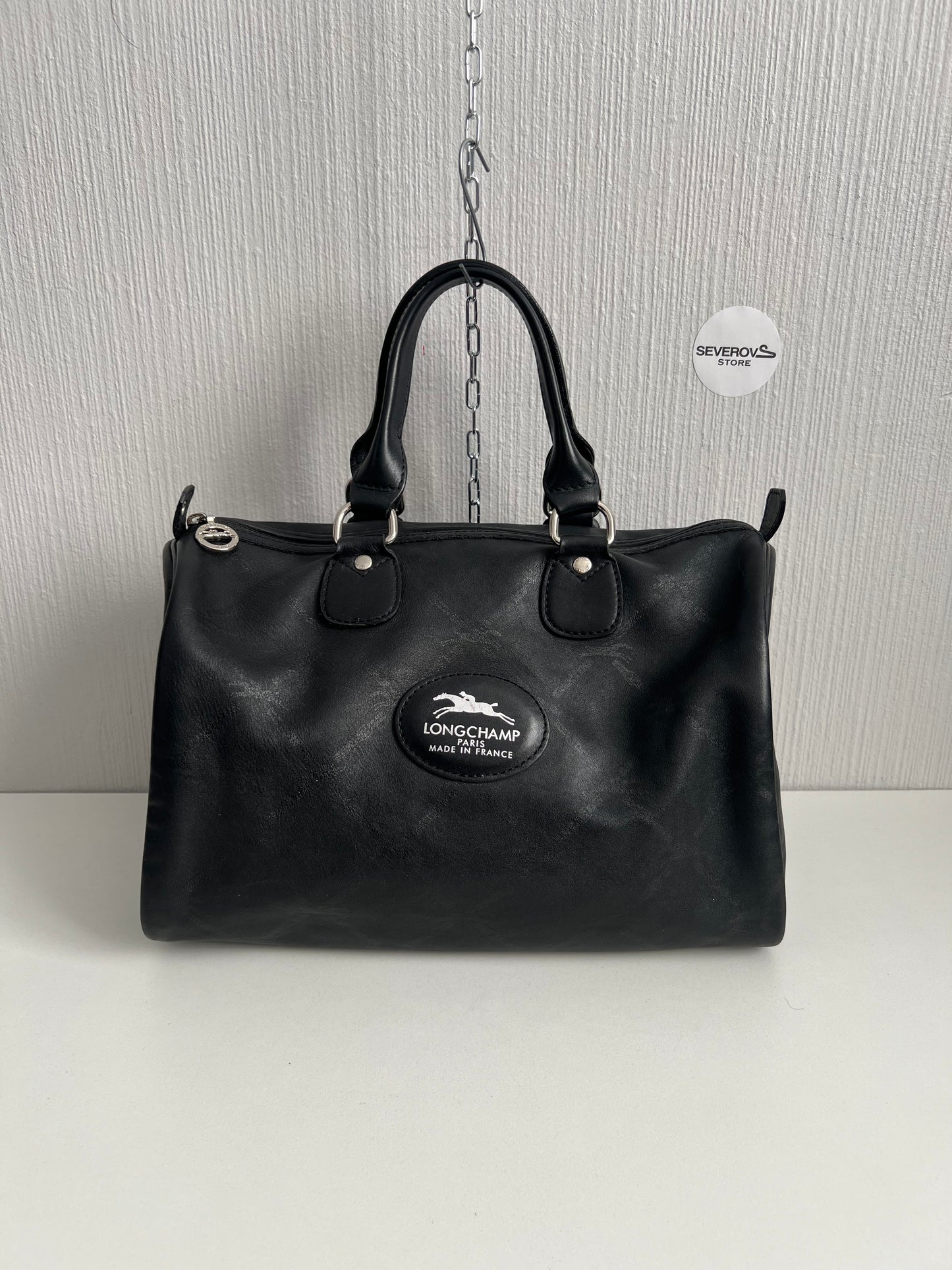 Longchamp Black Leather Bag