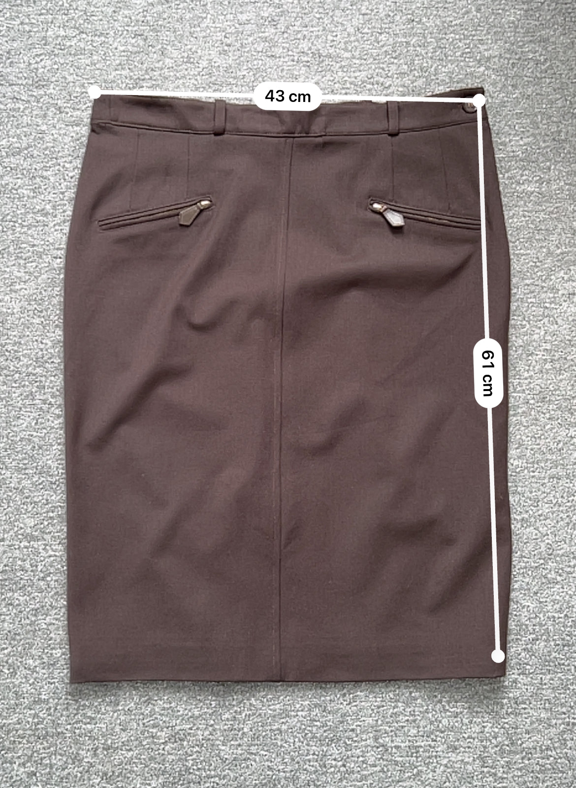 Hermes by Maison Margiela H Button Wool Skirt