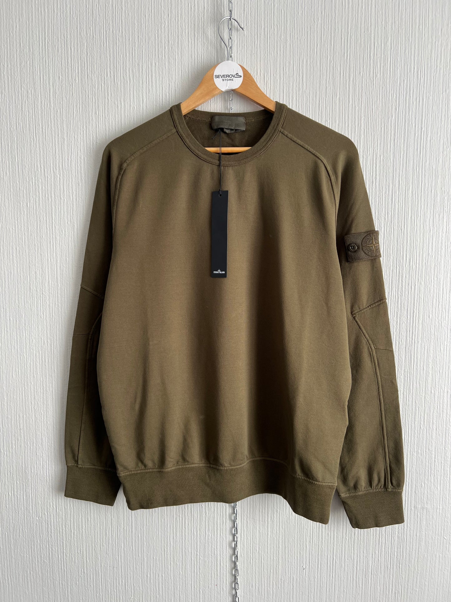 Stone Island SS20 Ghost Piece Khaki Sweatshirt