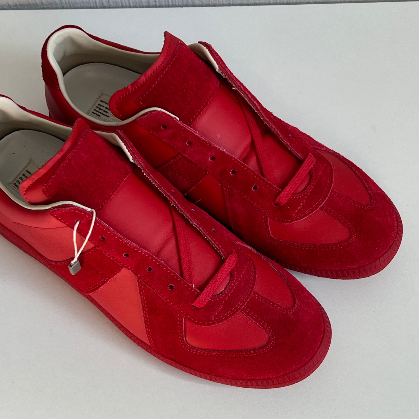 Maison Martin Margiela Replica Gats Mens Red Trainers Shoes