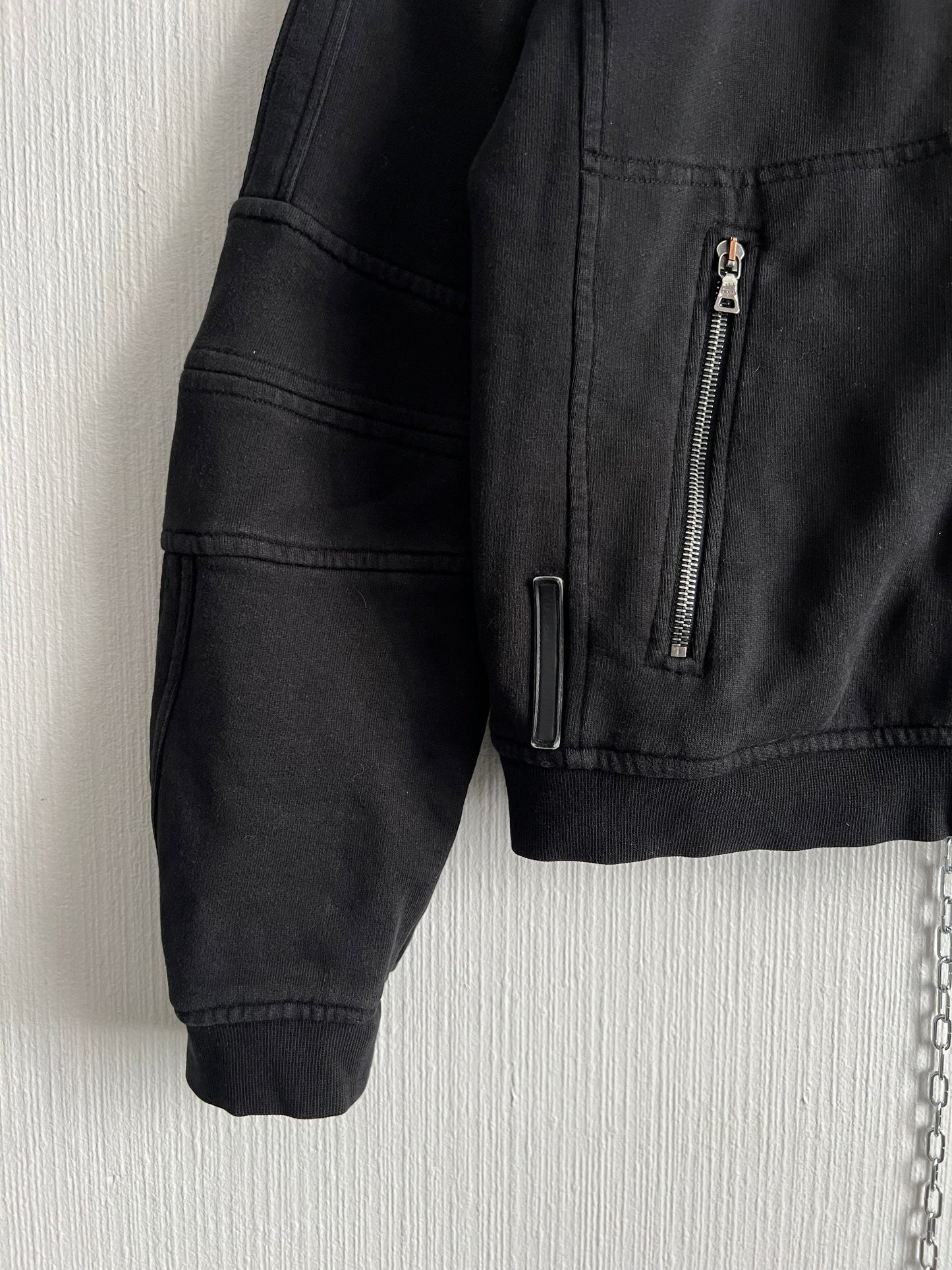Prada Black Cotton Bomber Jacket
