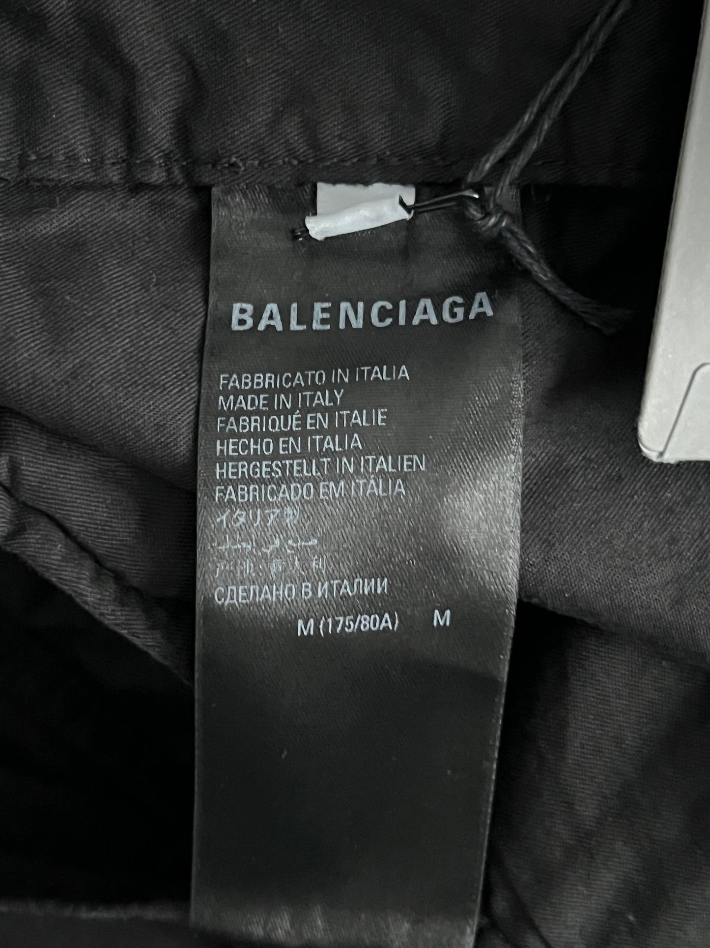 Balenciaga FW22 Black Ripstop Cargo Pants