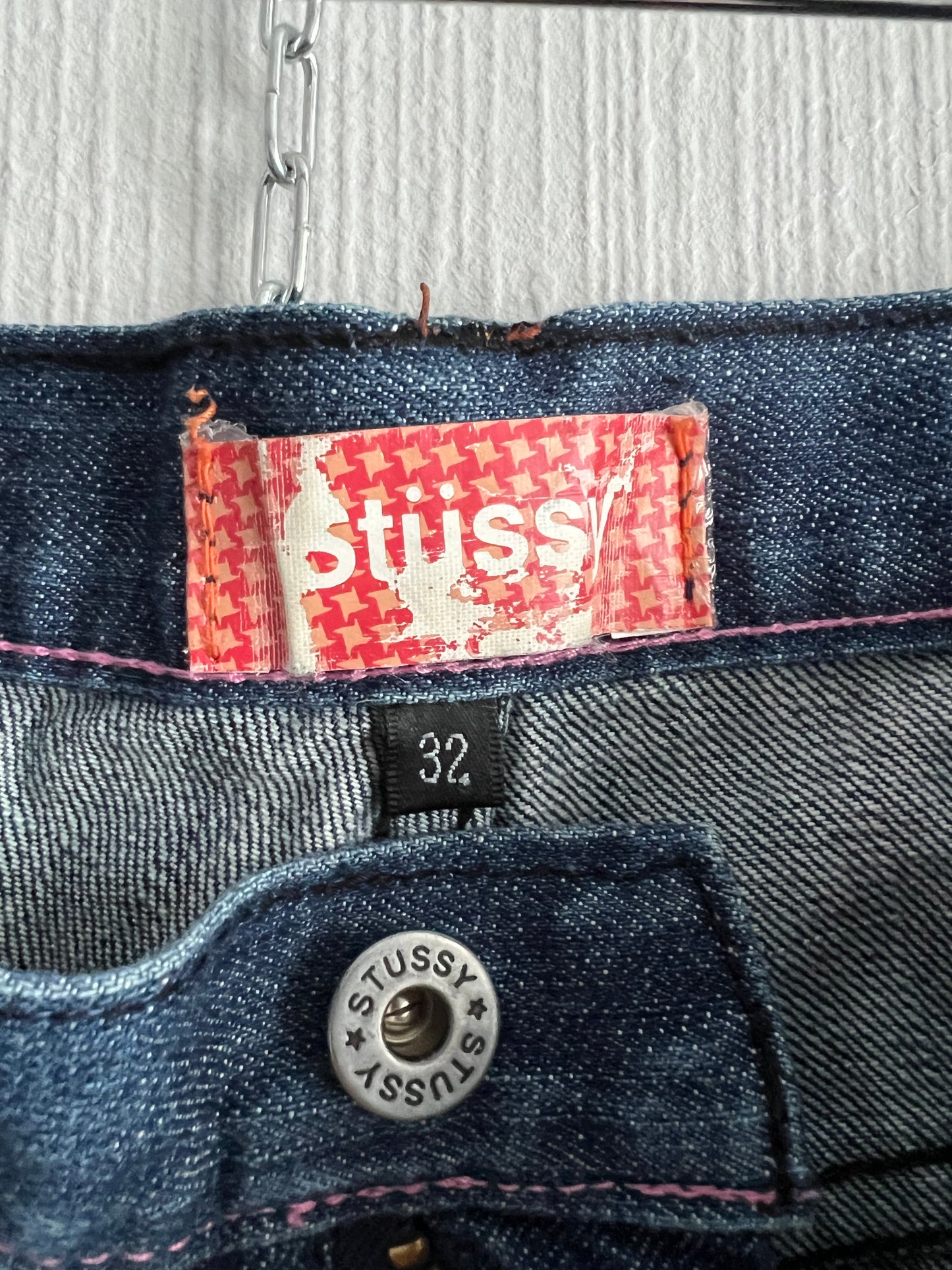 Stussy 90s Vintage Baggy Jorts Denim Shorts