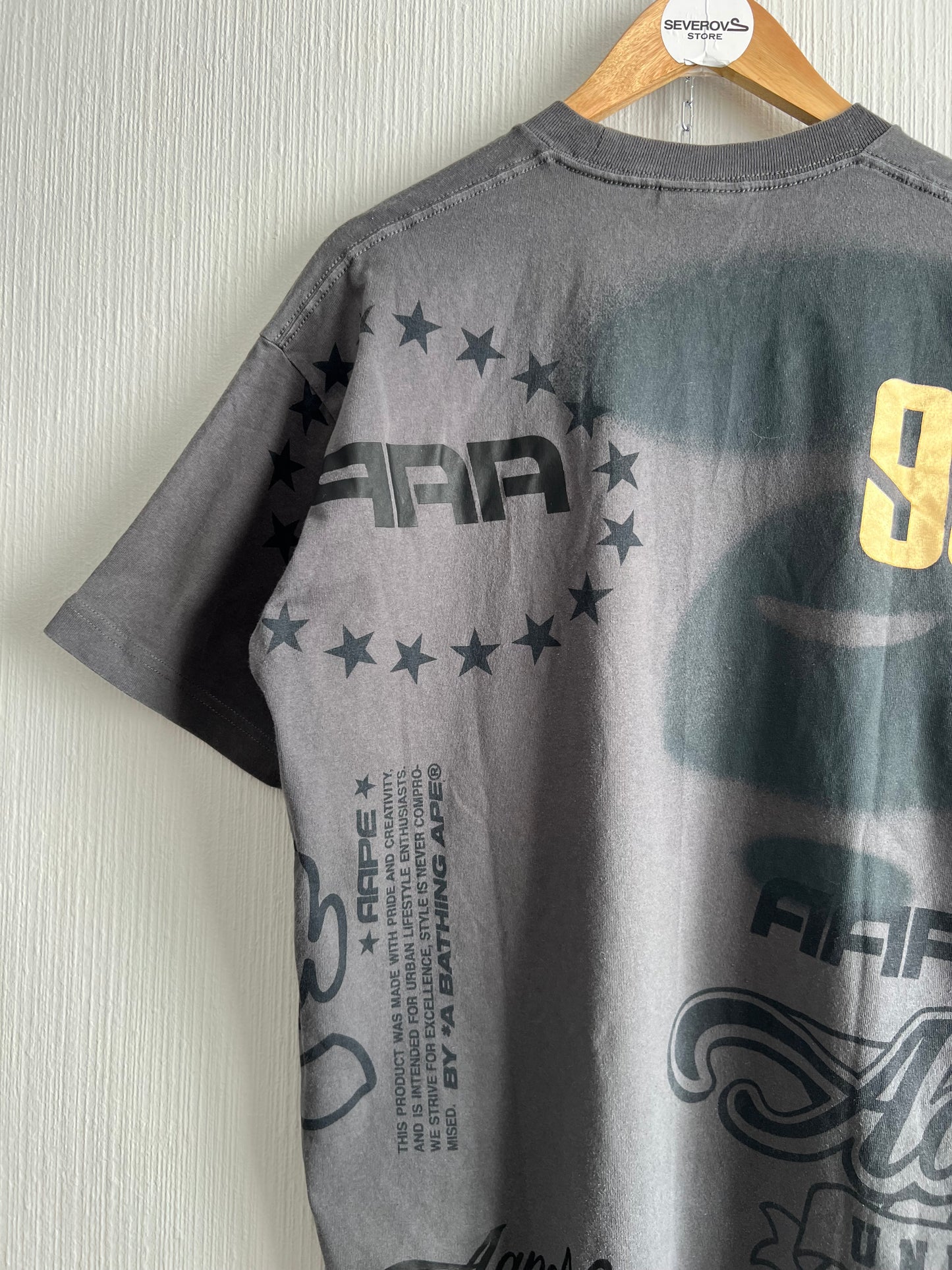 Aape by A Bathing Ape Racing Cotton T-Shirt