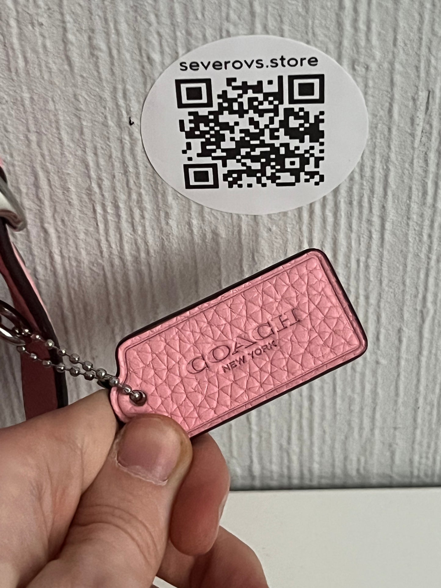 Coach Luna Pink Pebbled Leather Shoulder Bag