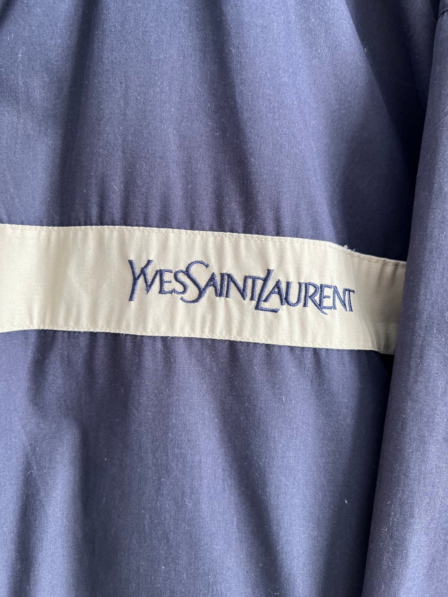 Yves Saint Laurent Vintage Navy Nylon Jacket