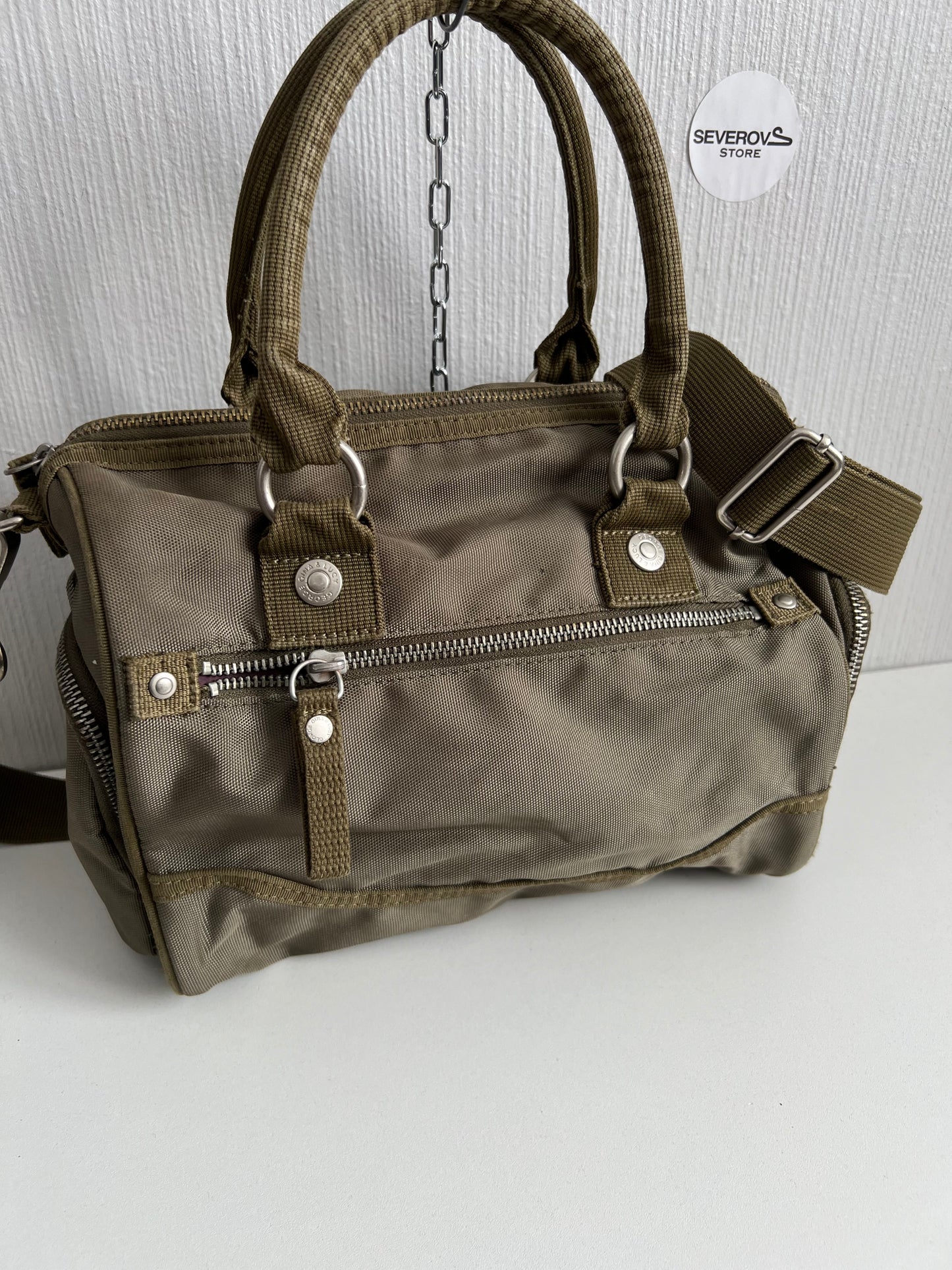 GGL George Gina and Lucy Goodbye Johnny Khaki Bag