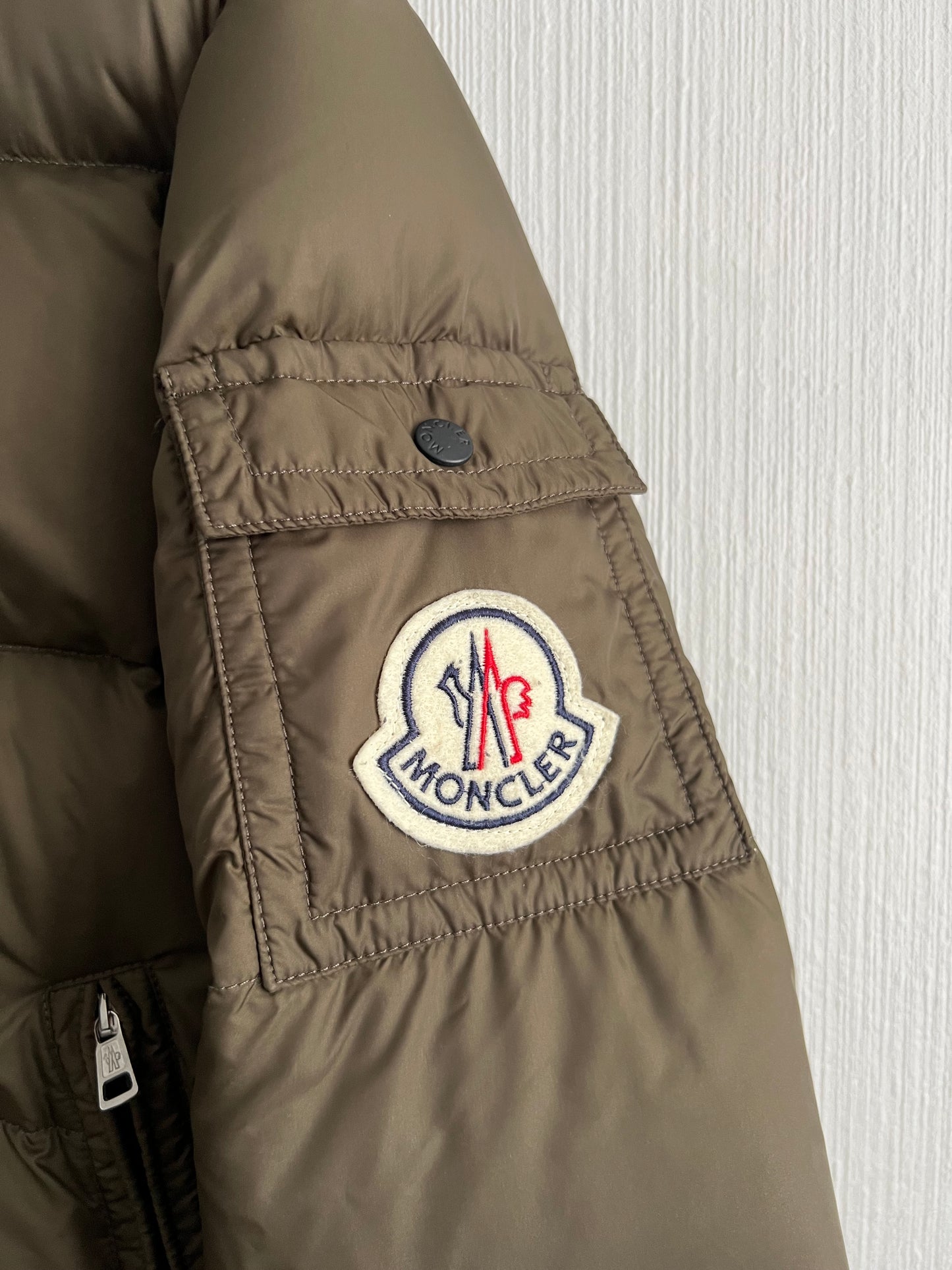 Moncler Maya Mens Khaki Down Jacket