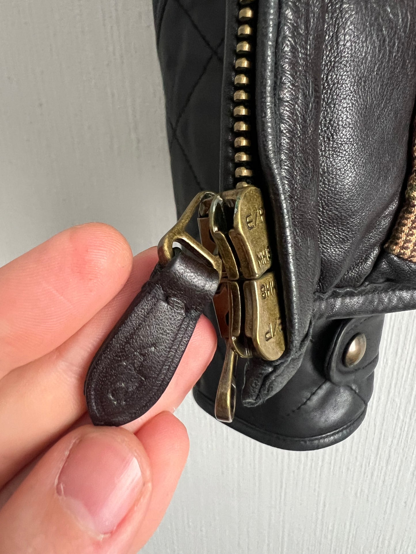 Polo Ralph Lauren Quilted Lambskin Leather Jacket