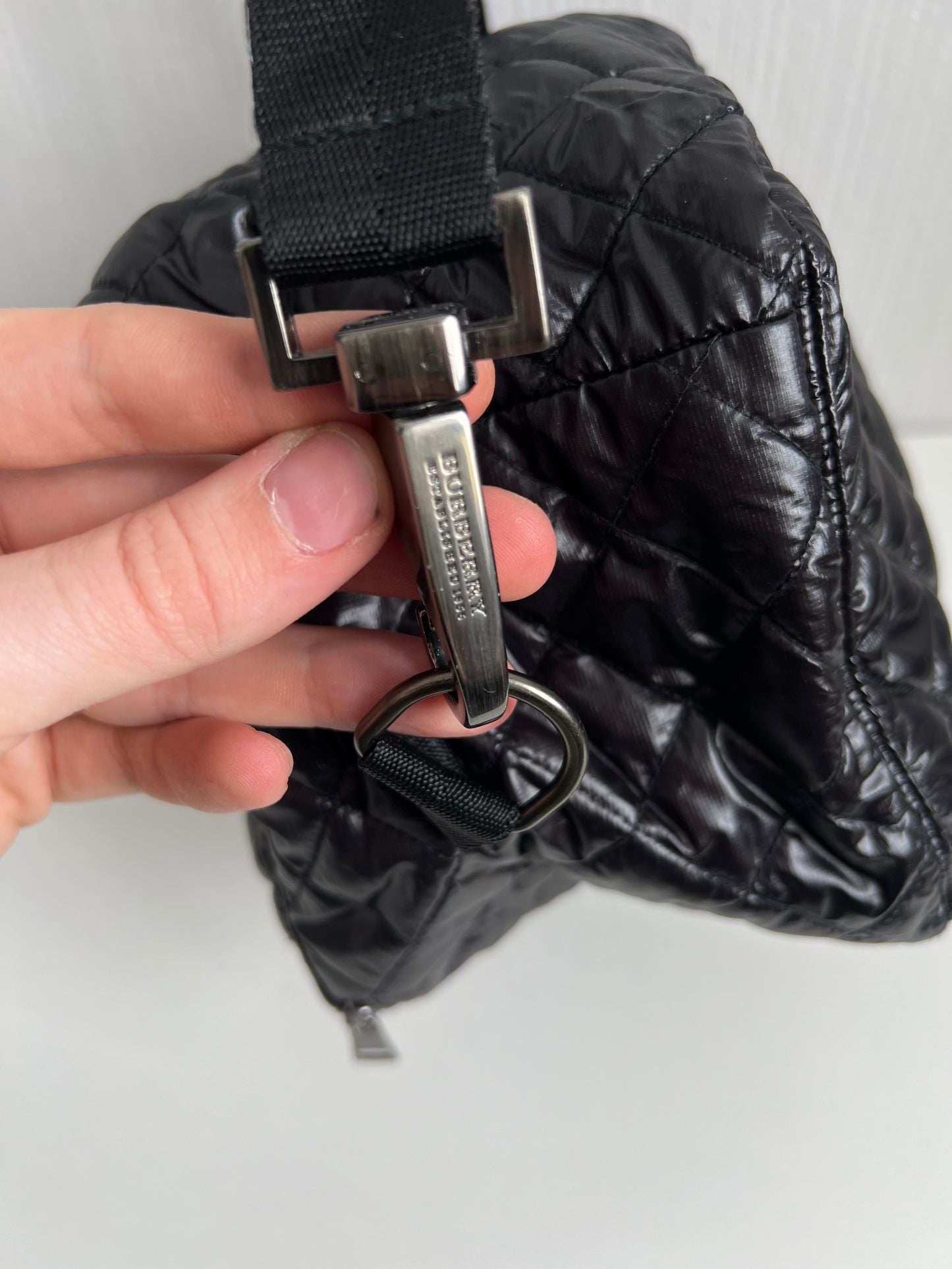 Burberry Brit Shield Diamond-Quilted Shoulder Bag