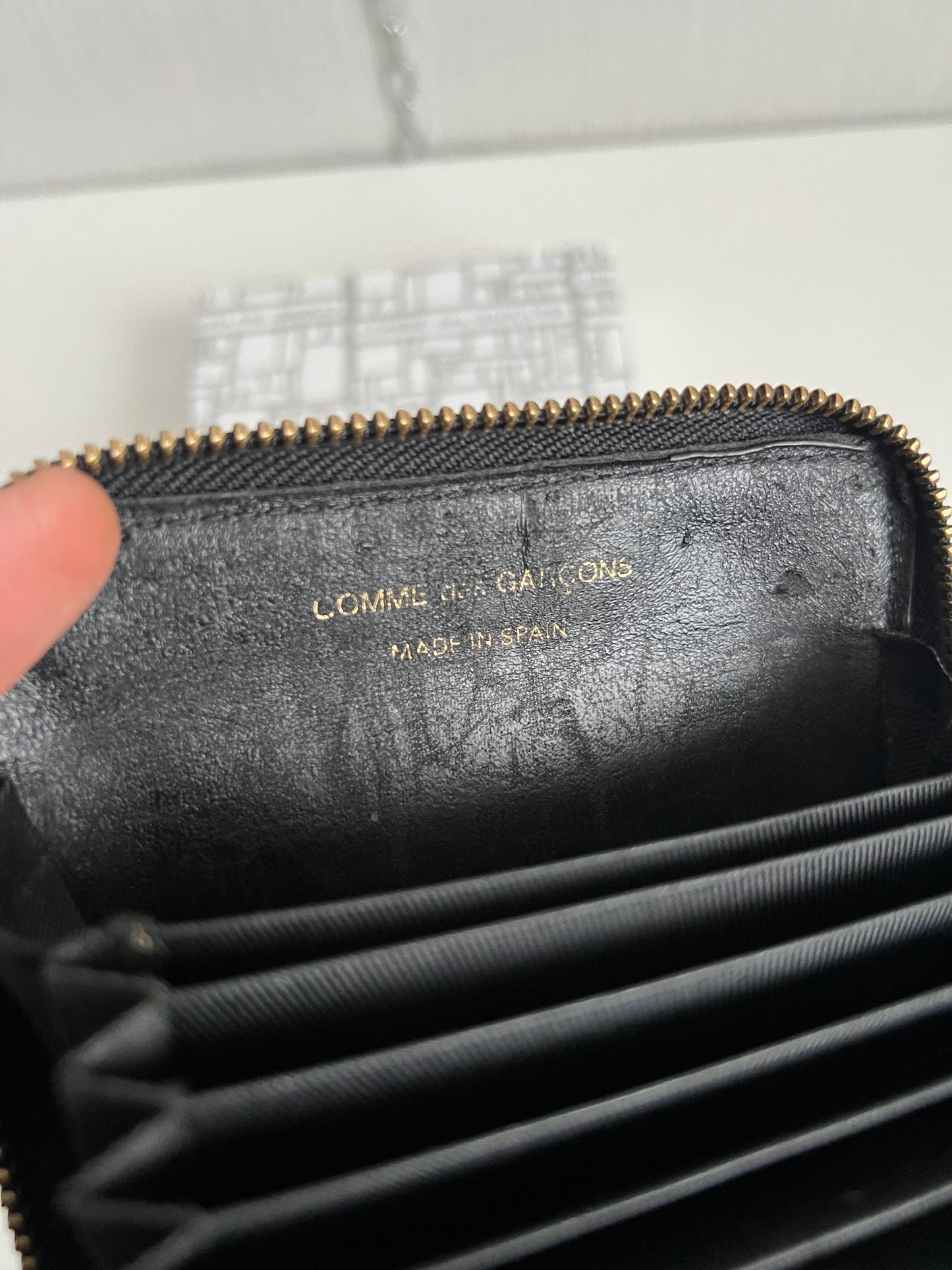 Comme des Garçons Classic Black Leather Wallet