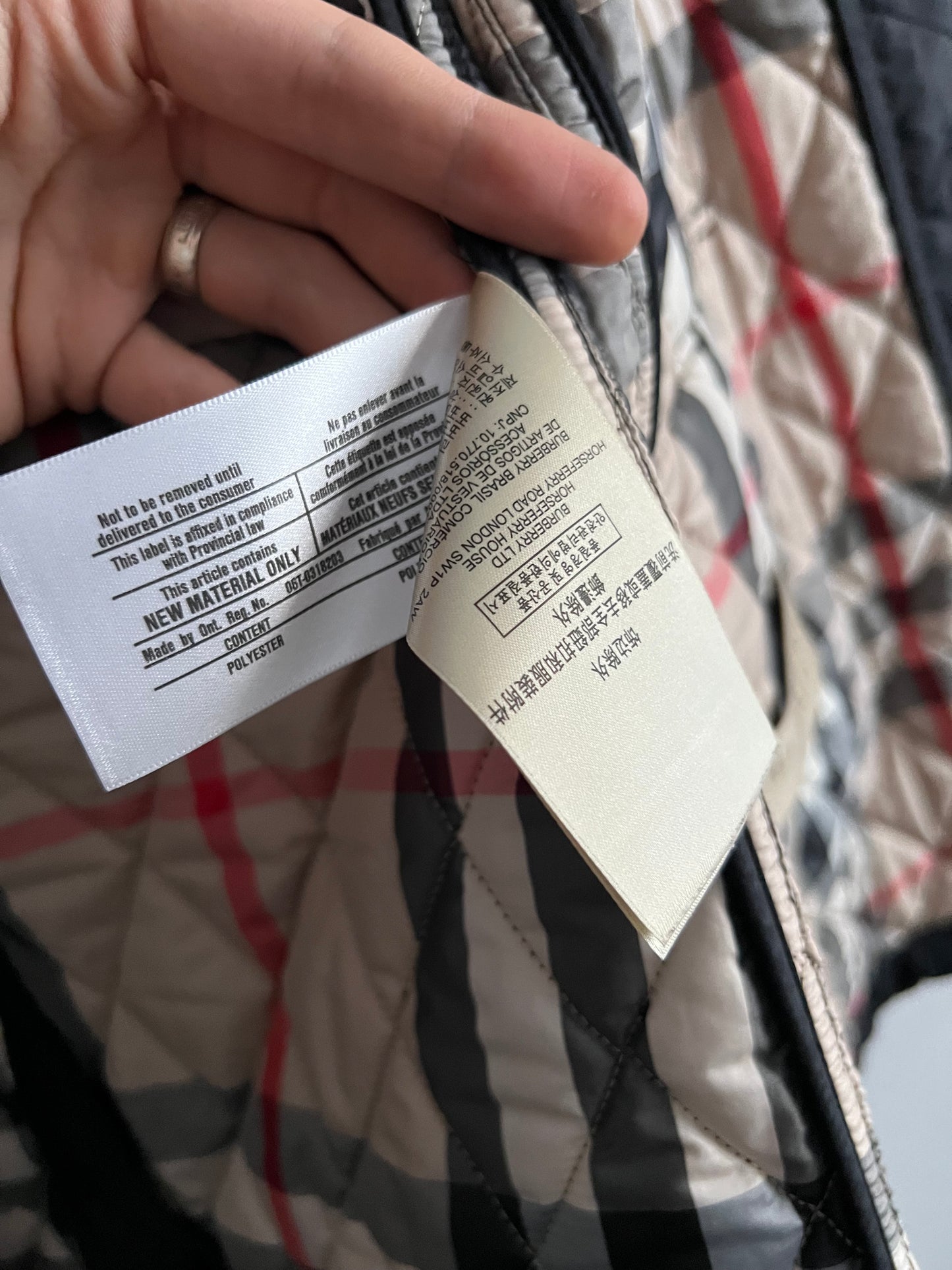 Burberry Brit Women’s Quilted Jacket