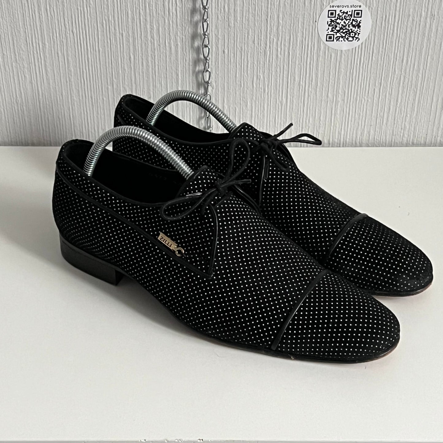 Zilli Mens Leather Formal Flats Loafer Shoes