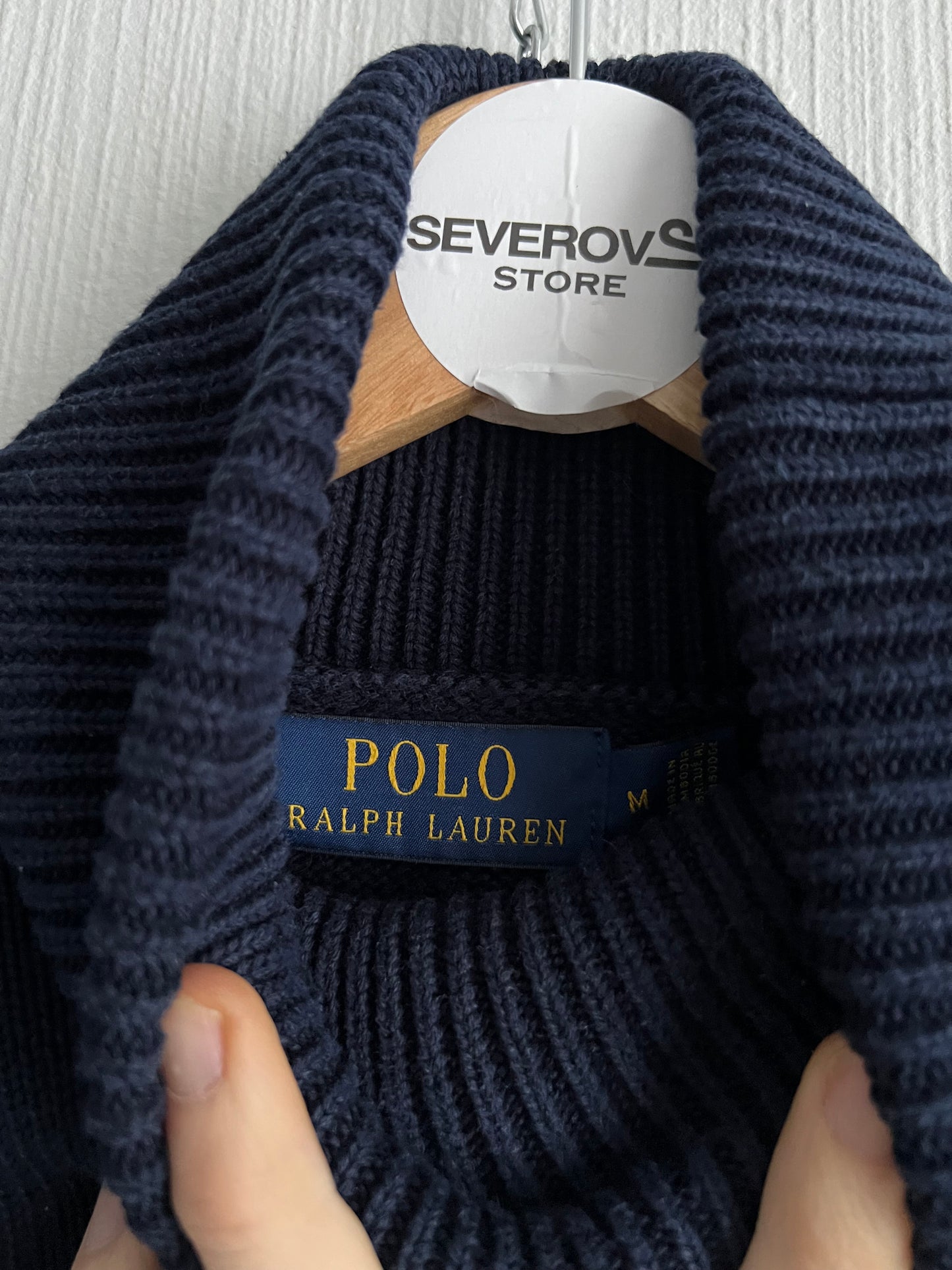 Polo Ralph Lauren Men’s Navy Cotton Turtleneck
