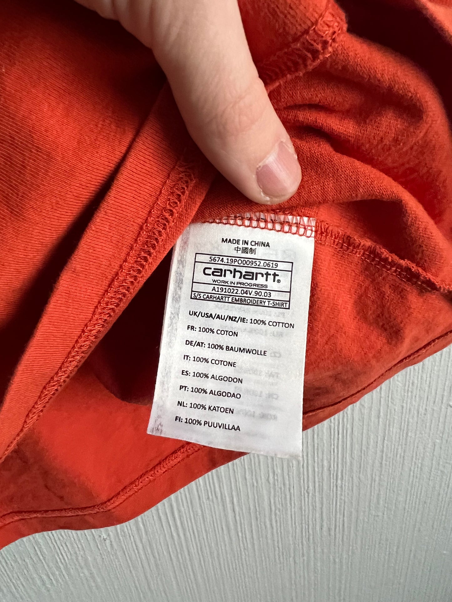 Carhartt WIP Embroidery T-shirt