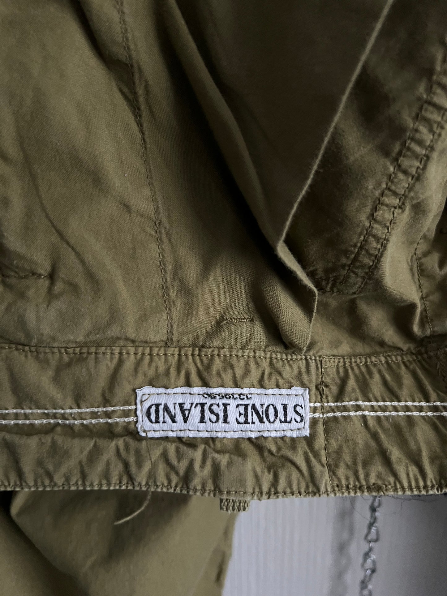 Stone Island Khaki 2010 Loose Cotton Cargo Trousers