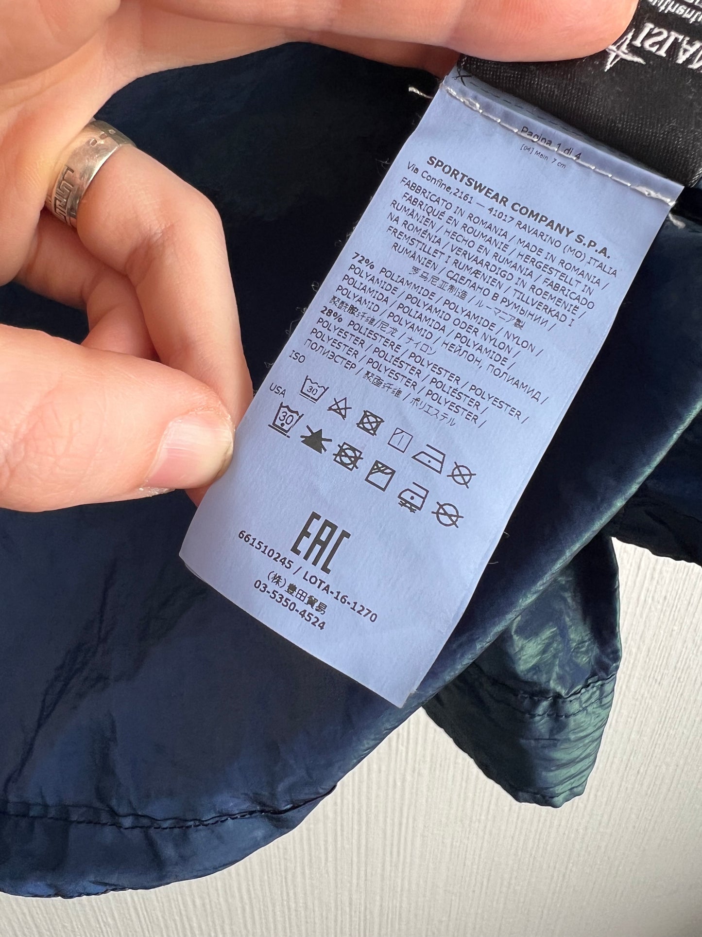 Stone Island SS17 Blue Green Weft Overshirt