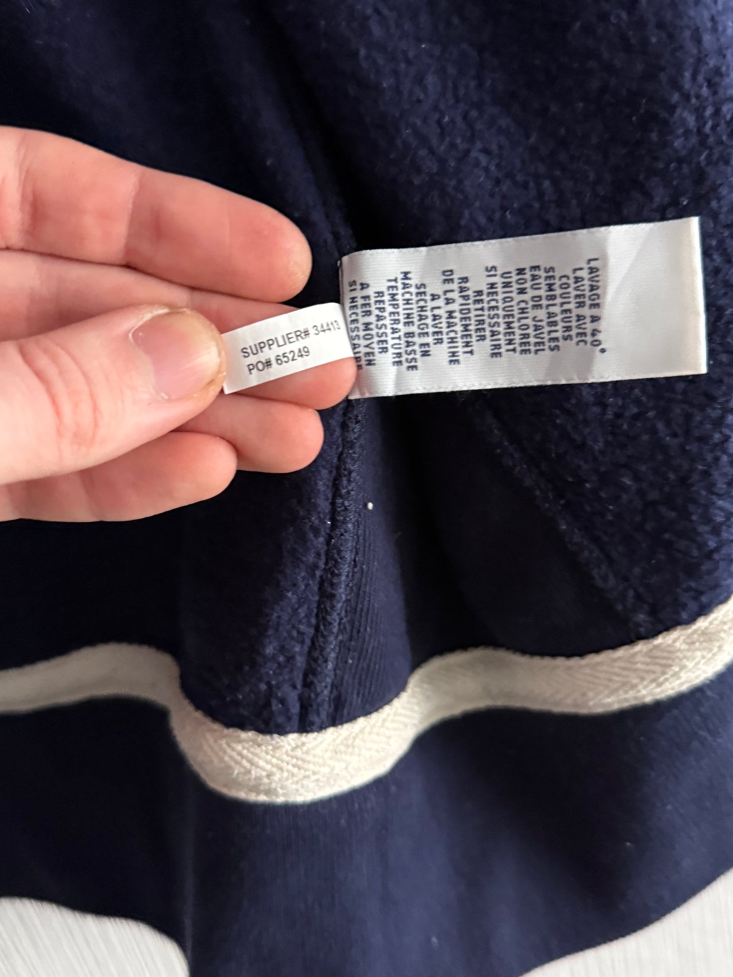 Polo Ralph Lauren Navy Cotton Zip Hoodie