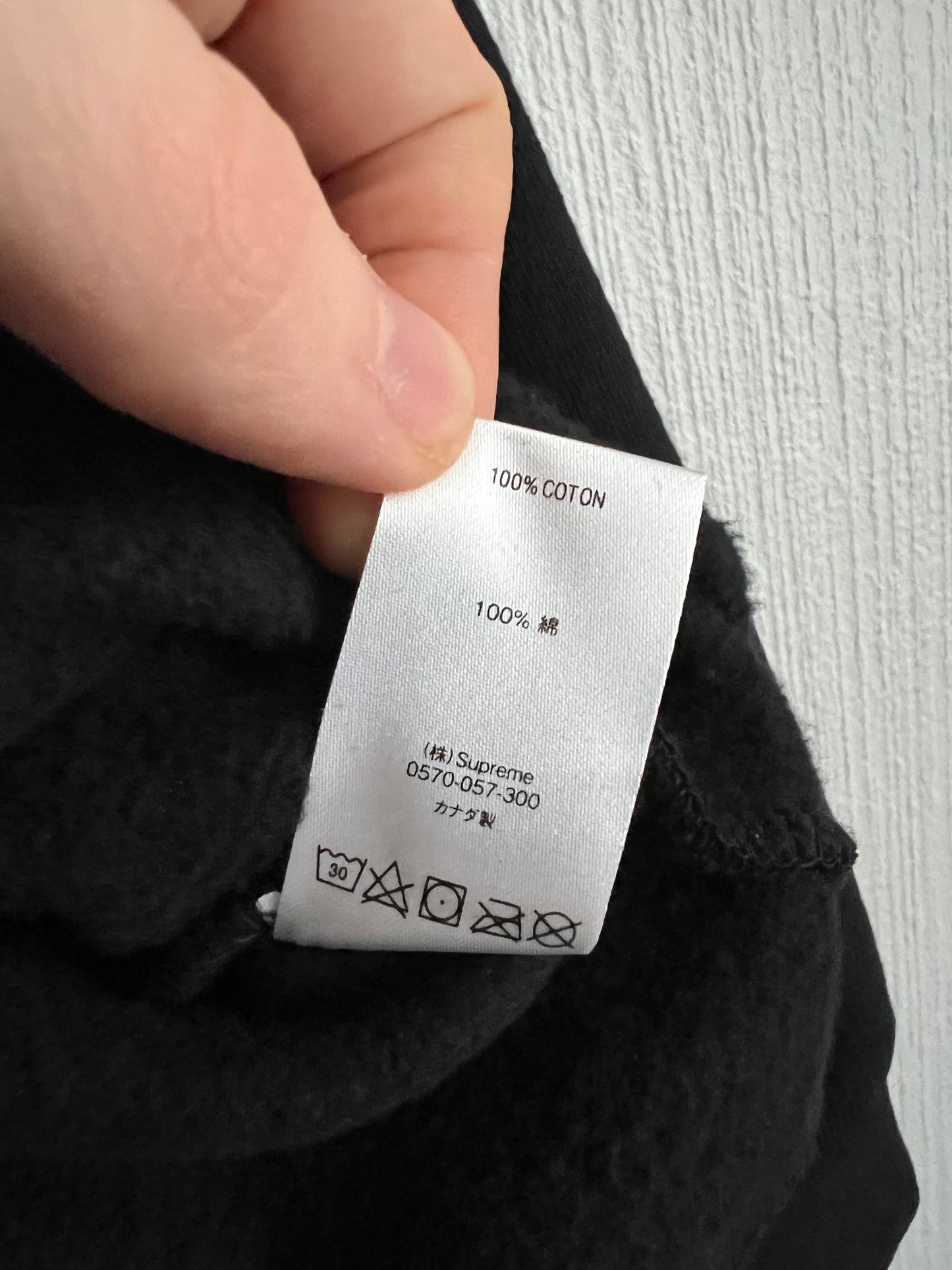 Supreme Yohji Yamamoto Black Cotton Mens Crewneck