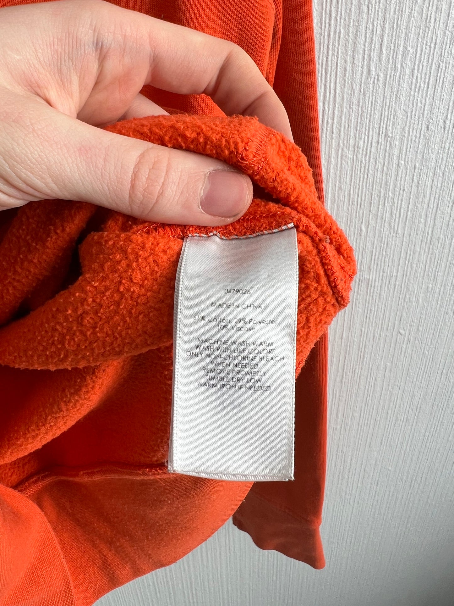Polo Ralph Lauren Orange Cotton Big Logo Mens Hoodie