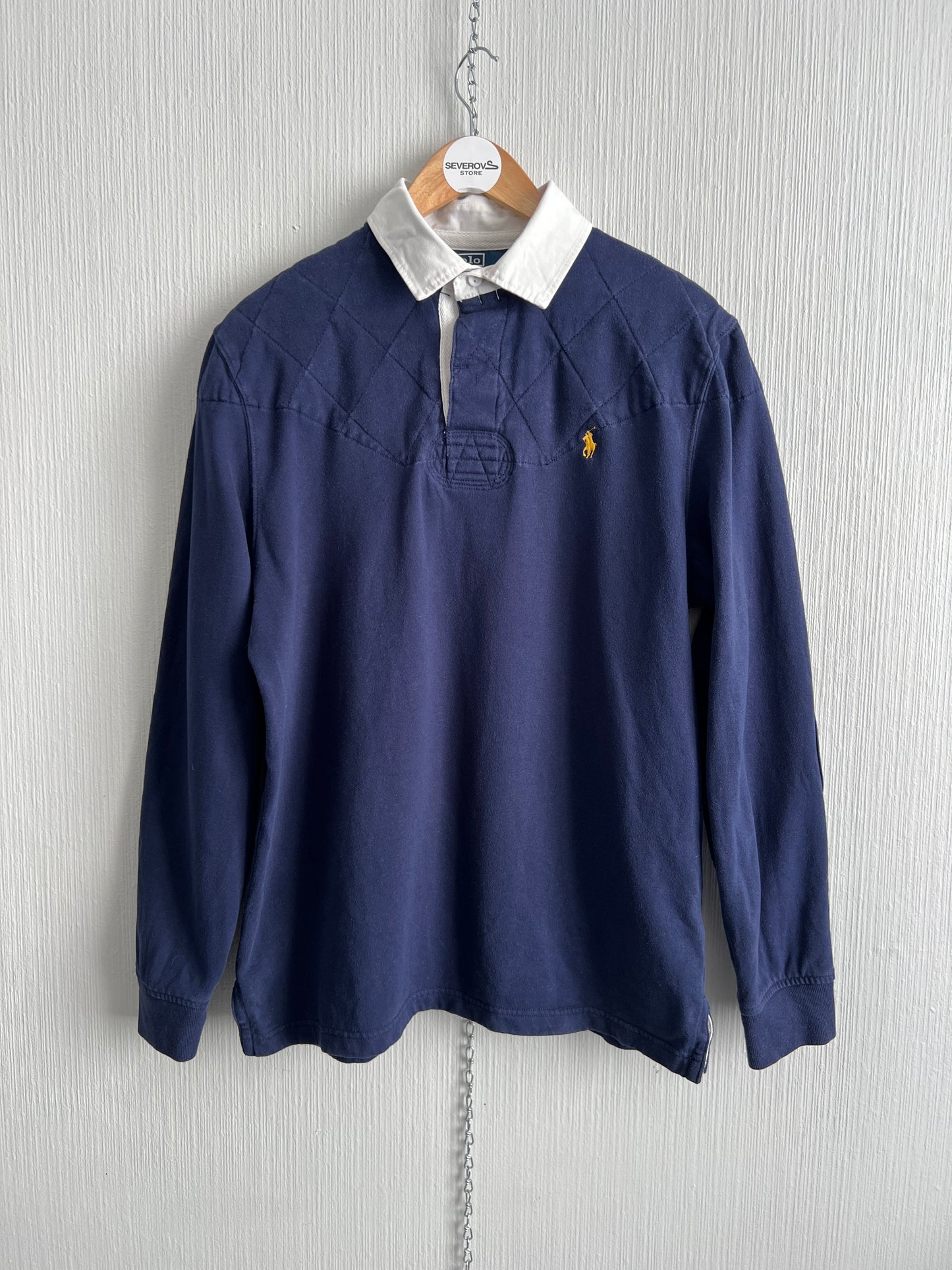 Polo Ralph Lauren Navy Cotton Rugby Polo Shirt