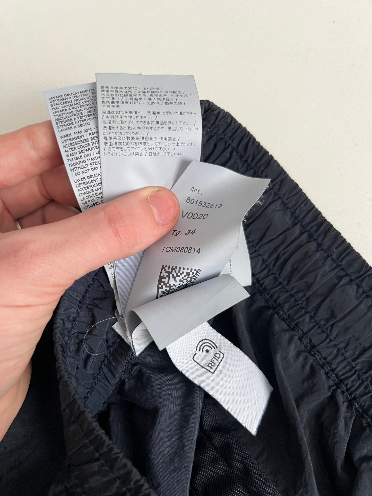 Stone Island Navy Nylon Metal Econyl Pants