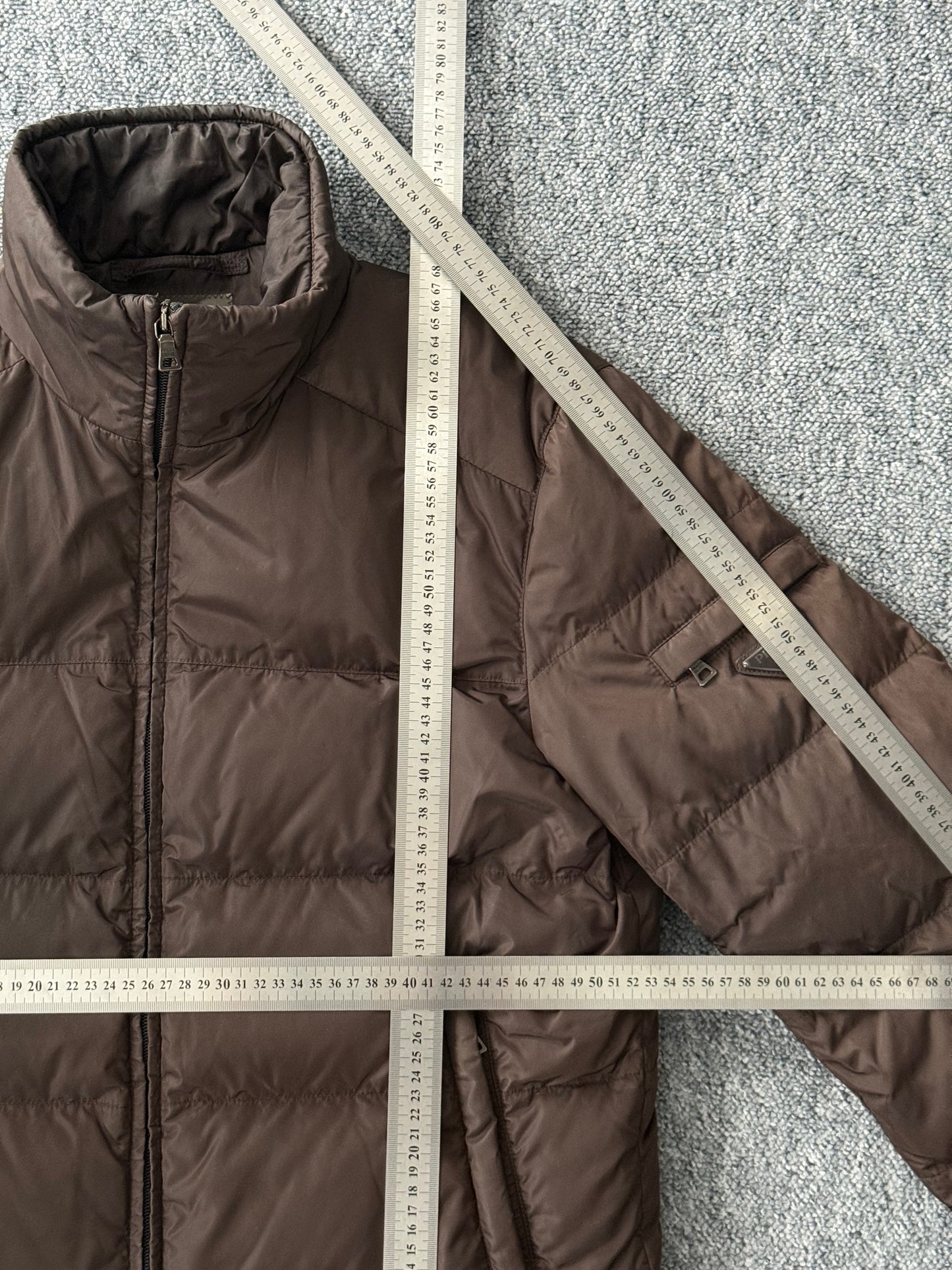 Prada Brown Nylon Down Jacket