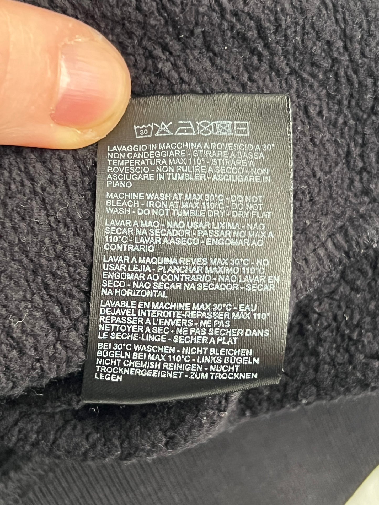 Raf Simons AW19 Burning Down Black Hoodie