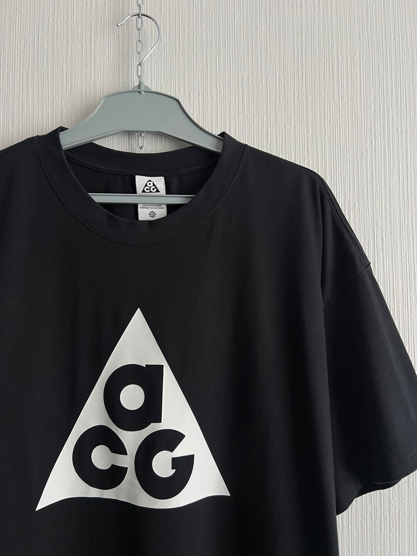 Nike ACG Big Logo Black Cotton T-shirt