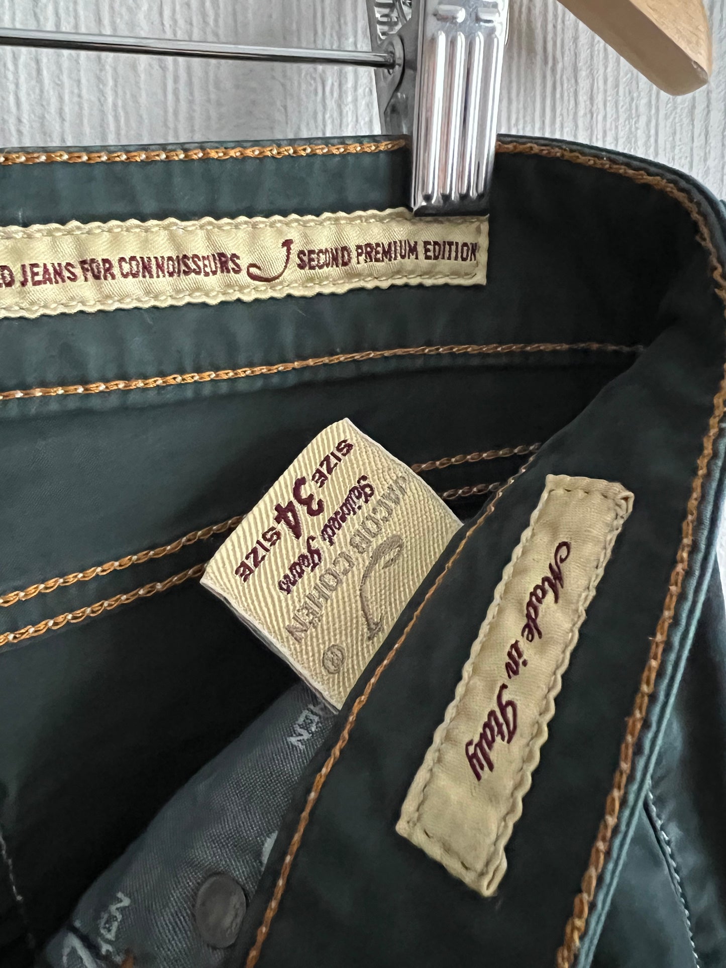Jacob Cohen 711 Model Mens Dark Green Pants