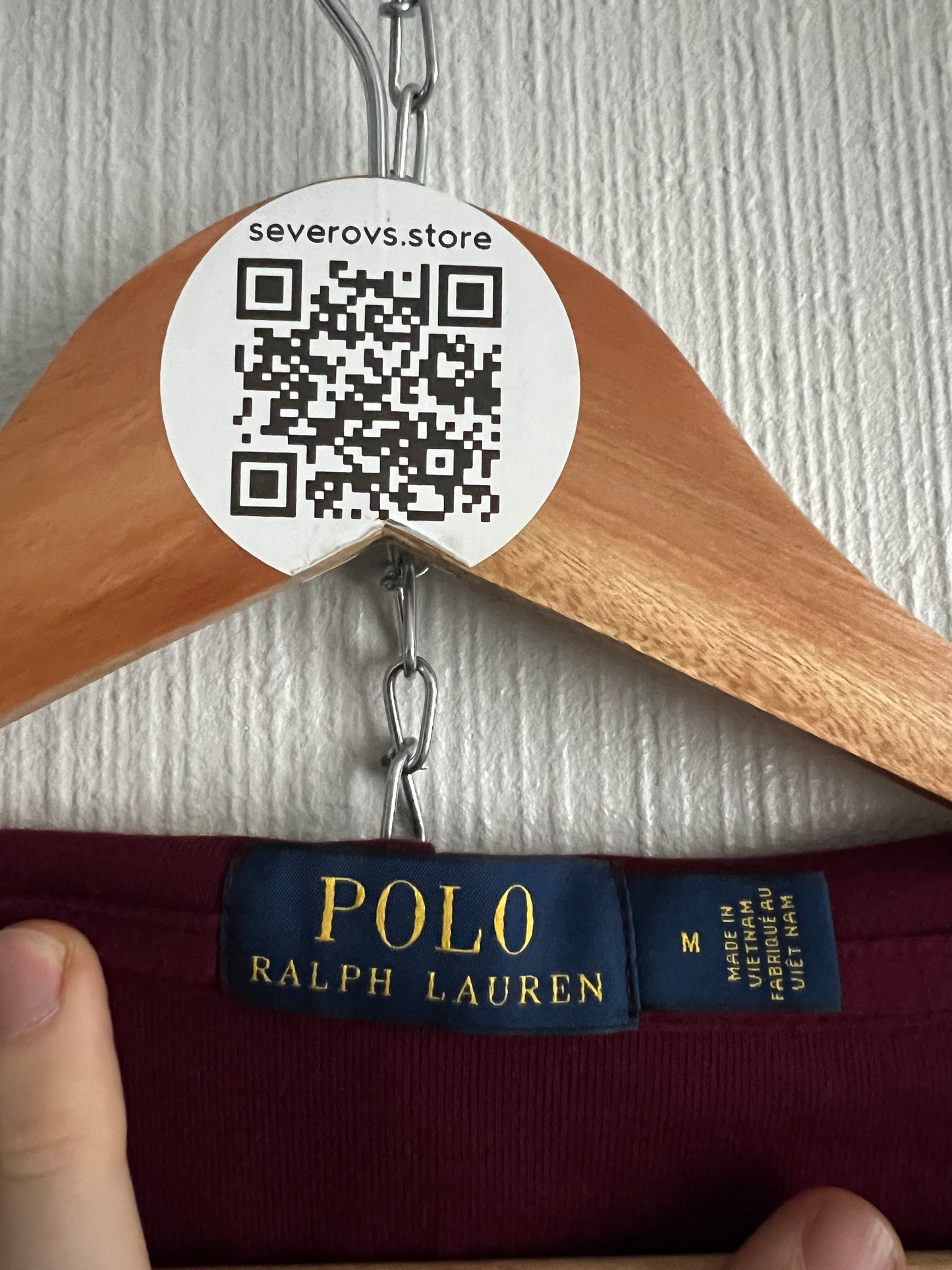 Polo Ralph Lauren Burgundy Mens Zip Hoodie