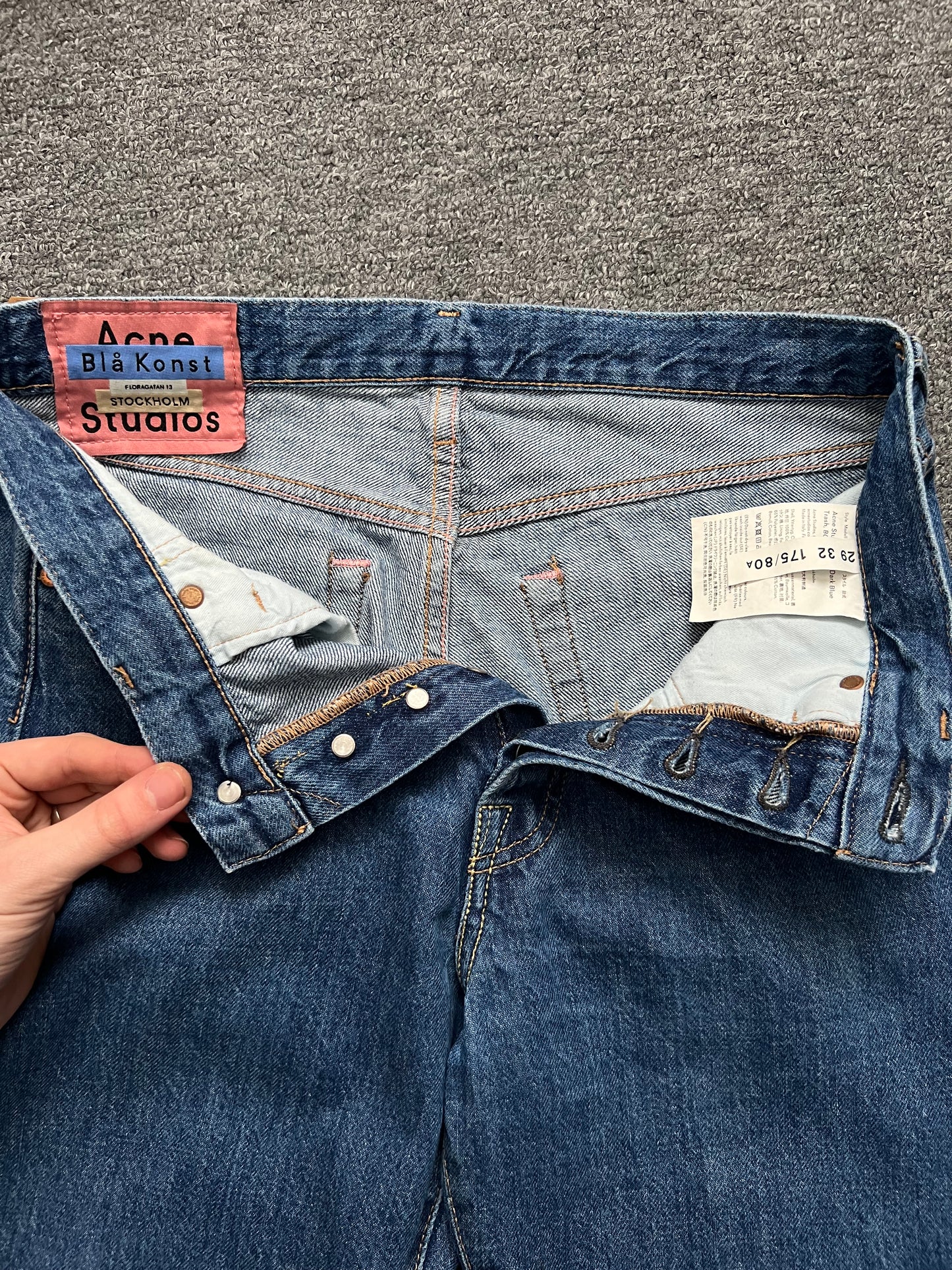 Acne Studios 1996 Blue Denim Jeans