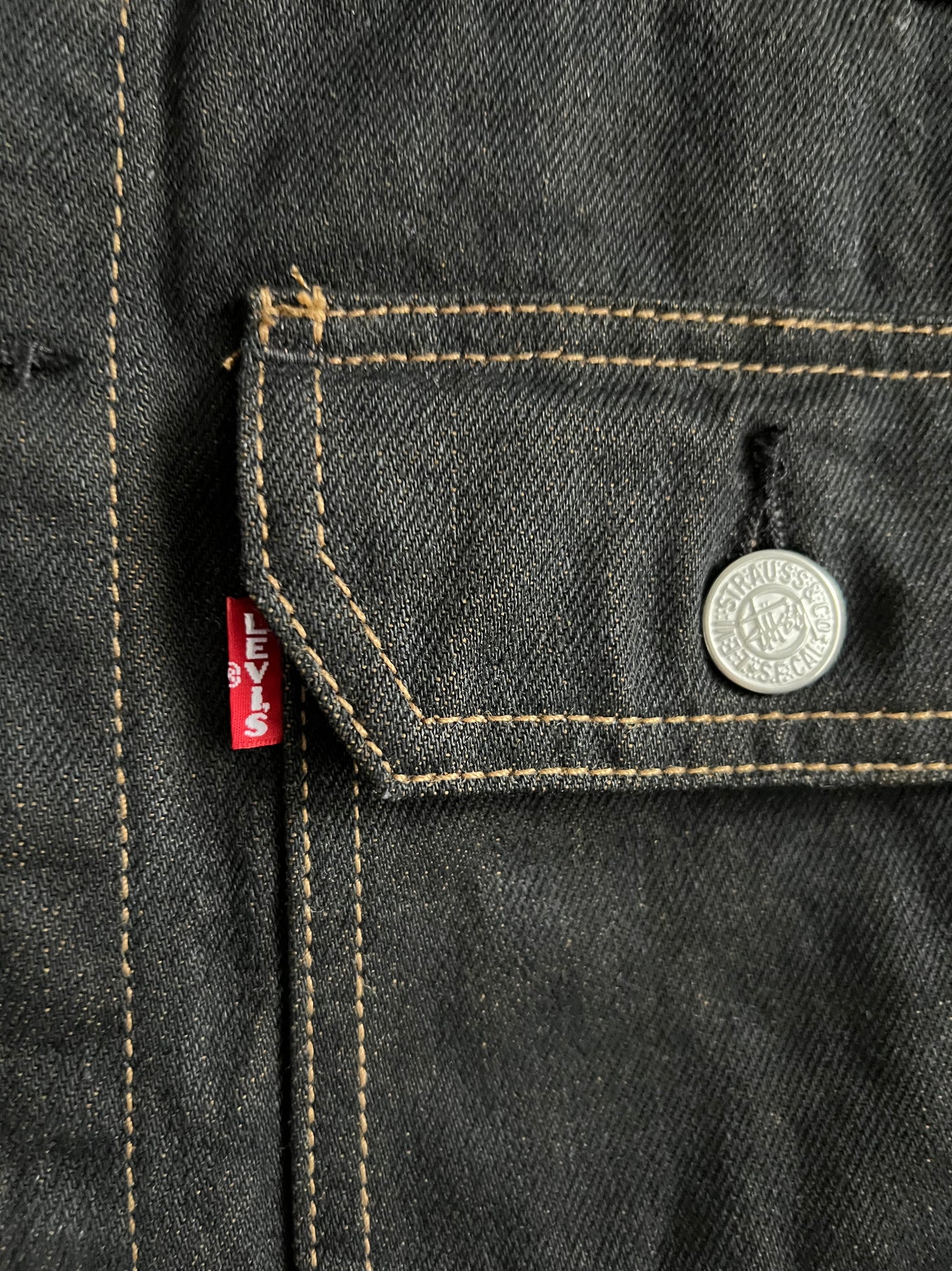 Stussy X Levis Black Denim Jacket Unisex