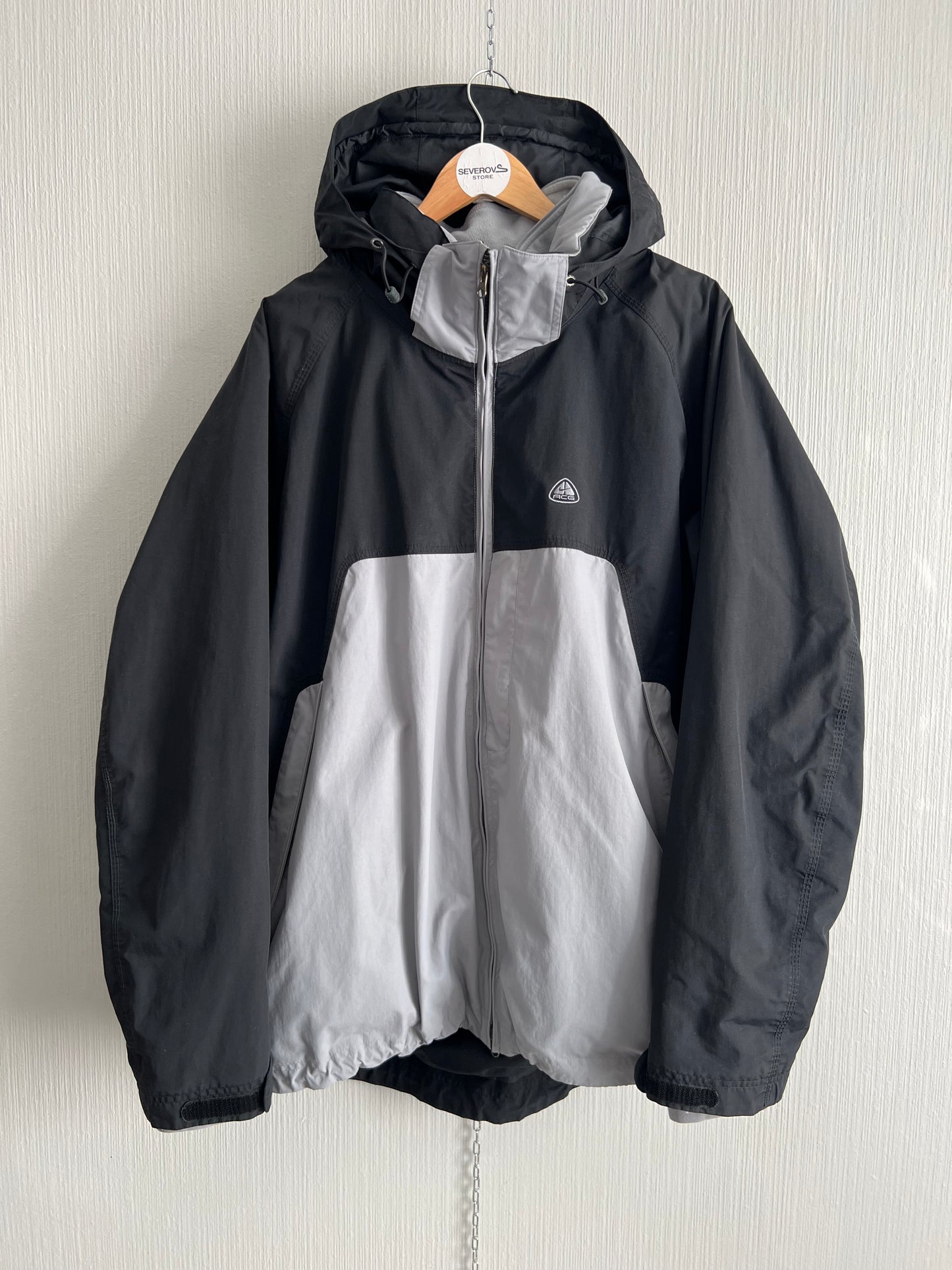 Nike ACG 2005 2in1 Shell Fleece Two toned Grey Black Jacket