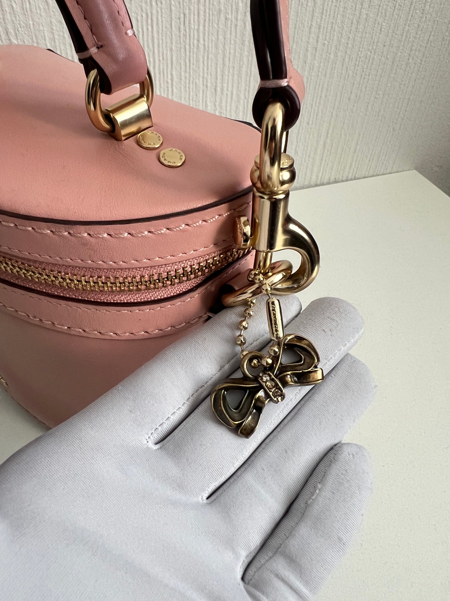 COACH Selena Gomez Pink Trail Bag