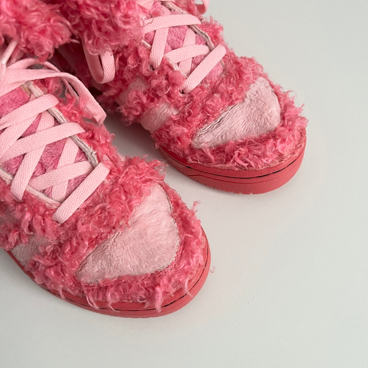 Adidas Jeremy Scott Pink Poodle Dog Sneakers Shoes