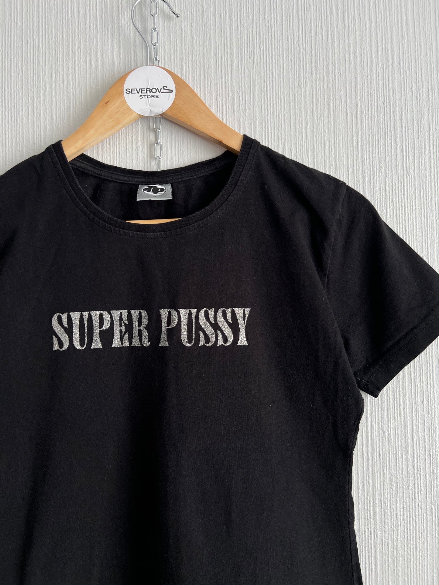 90s Vintage “Super Pussy” Women’s Black T-shirt
