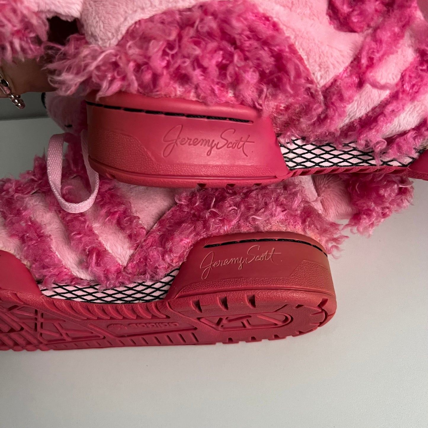 Adidas Jeremy Scott Pink Poodle Dog Sneakers Shoes