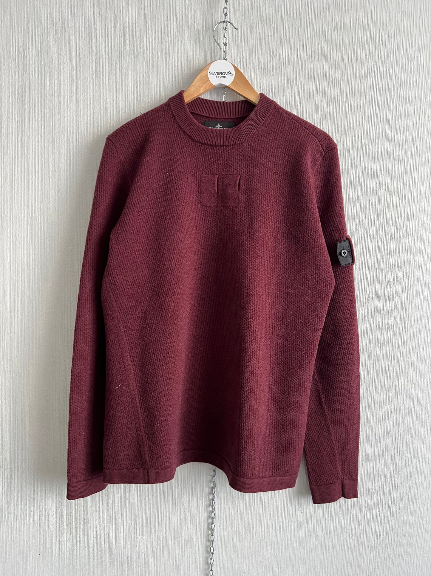 Stone Island Shadow Project
Waffle Wool Sweater In Bordeaux