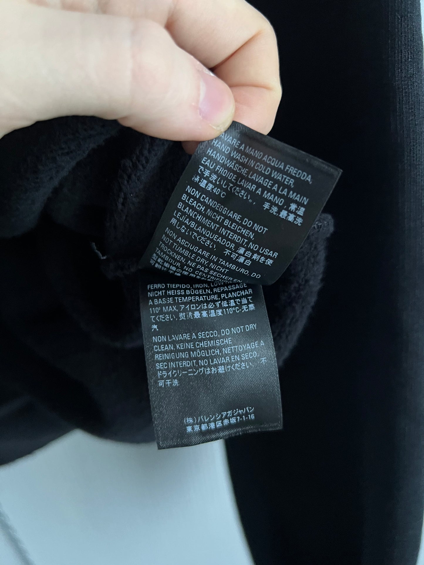 Balenciaga AW20 Free Your Mind Distressed Hoodie
