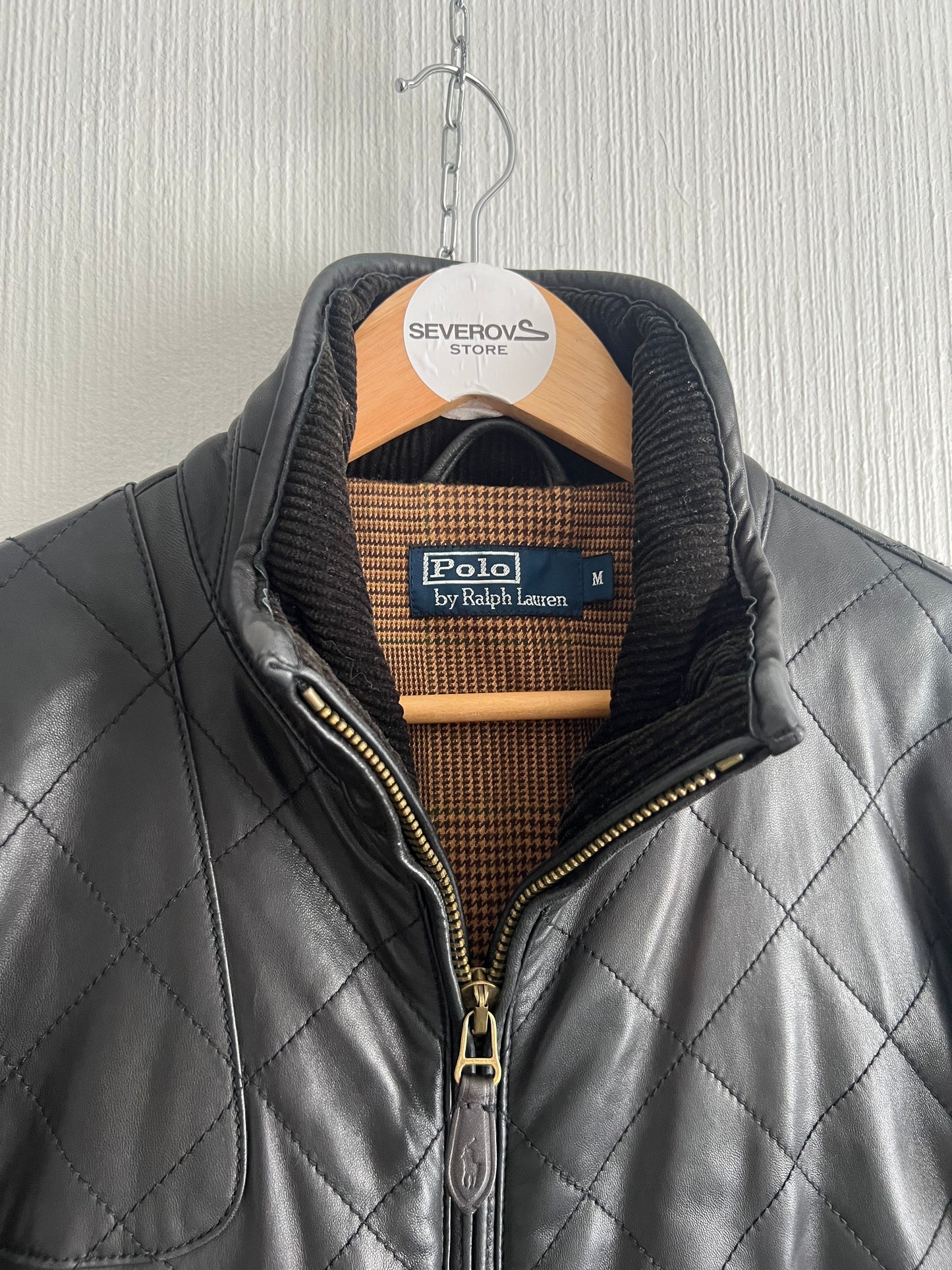 Polo Ralph Lauren Quilted Lambskin Leather Jacket