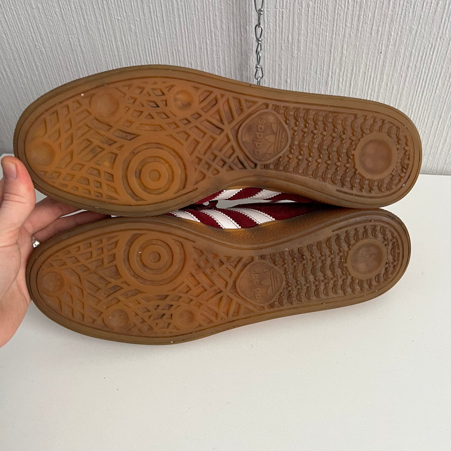 Adidas Munchen Burgundy Suede Mens Shoes