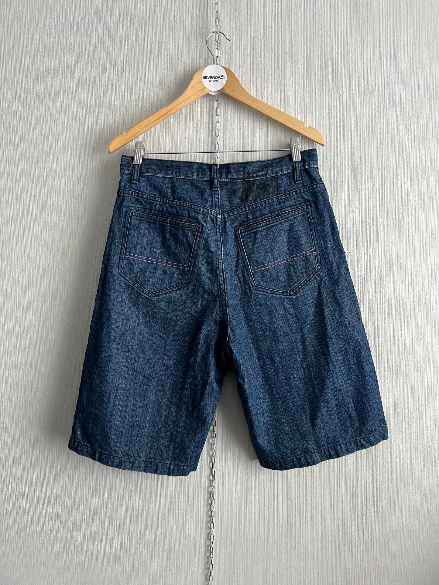 Stussy 90s Vintage Baggy Jorts Denim Shorts