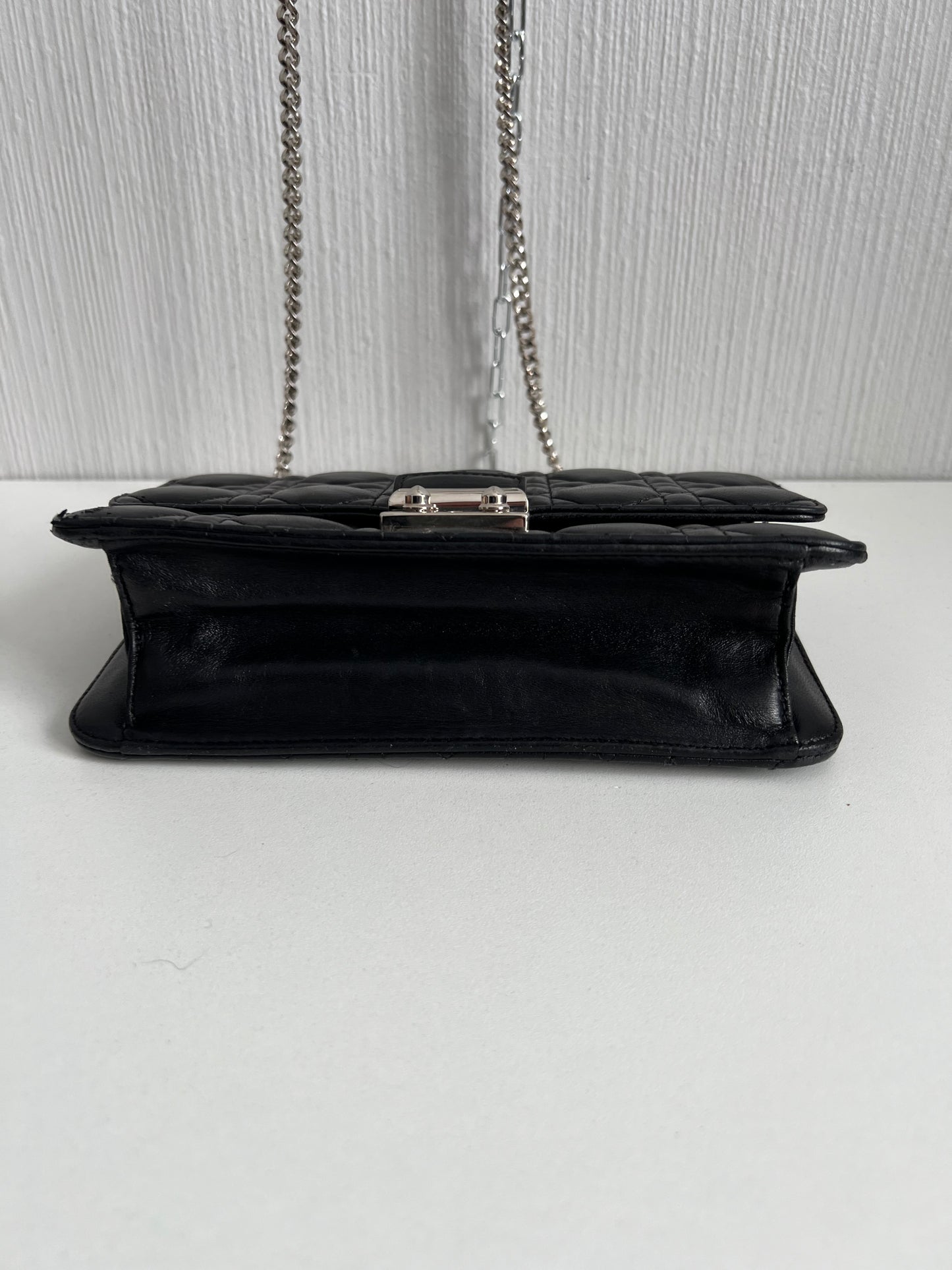 Christian Dior Black Cannage Quilted Miss Dior Clutch Bag