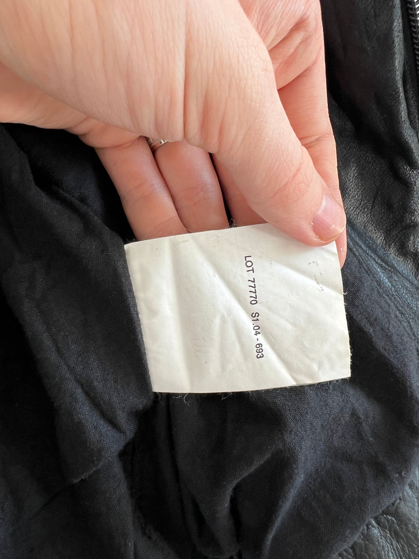 Levi’s Asymmetrical Crinkled Real Leather Jacket