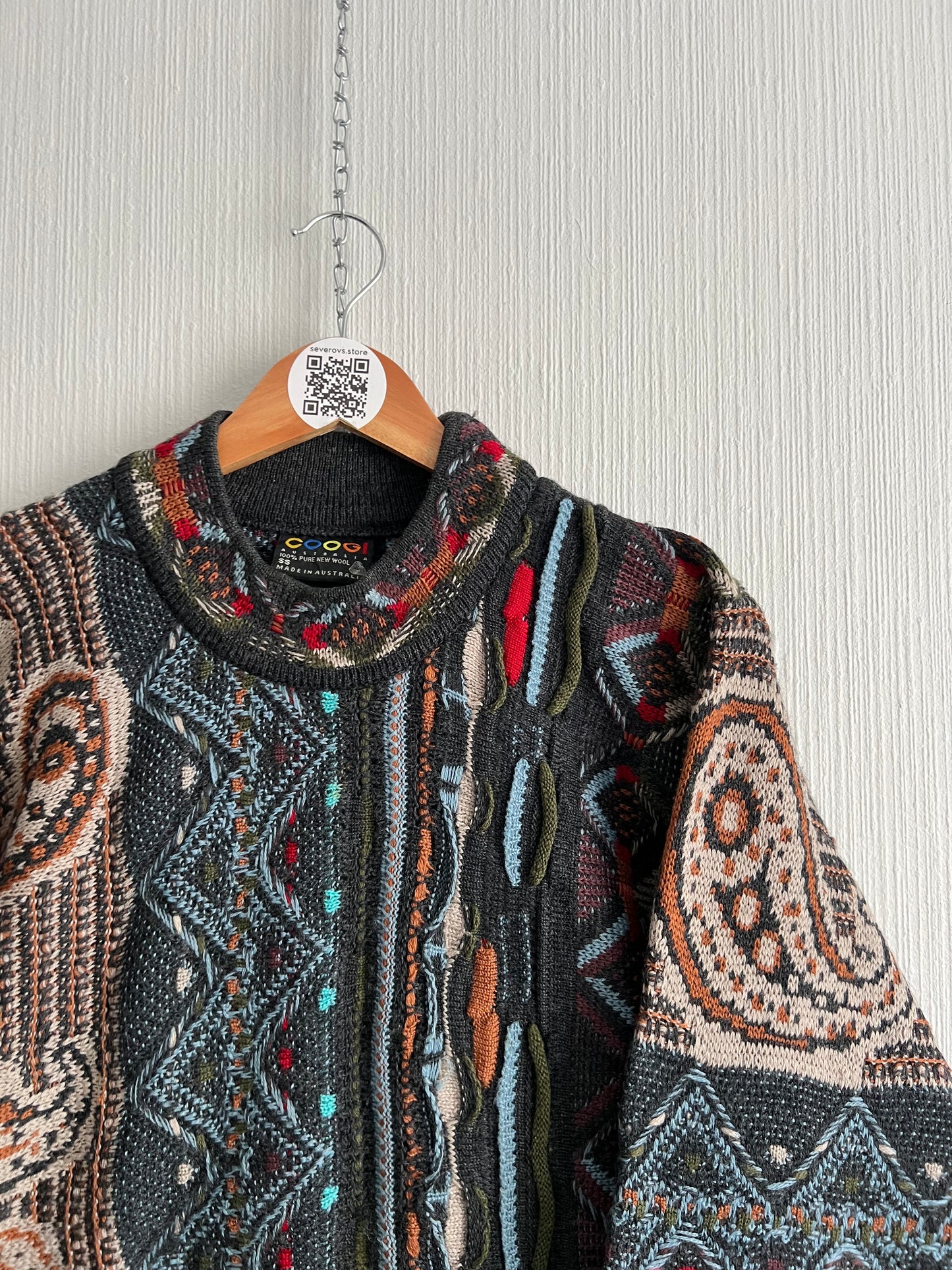 Coogi Vintage Crazy Knit Made in Australia Sweater
