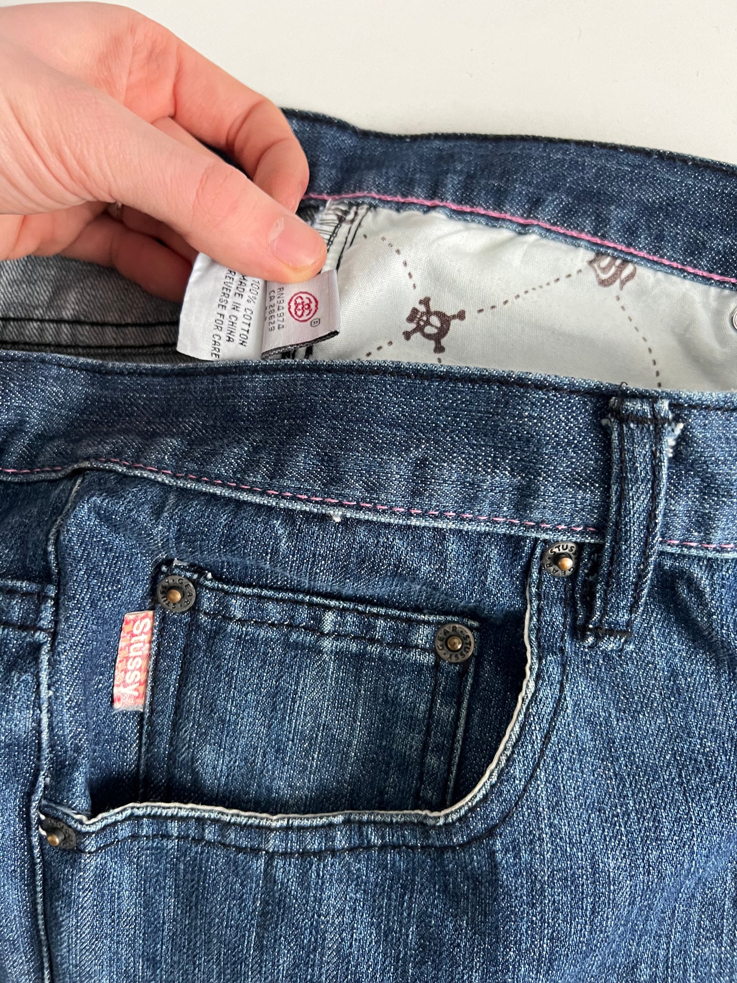 Stussy 90s Vintage Baggy Jorts Denim Shorts