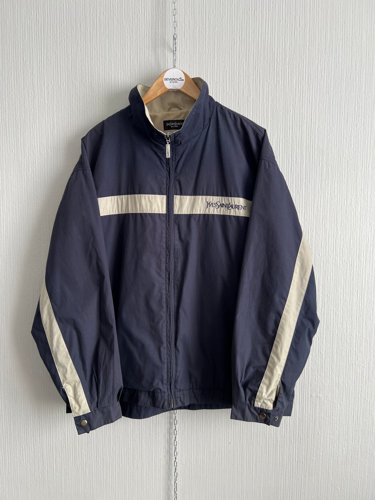 Yves Saint Laurent Vintage Navy Nylon Jacket