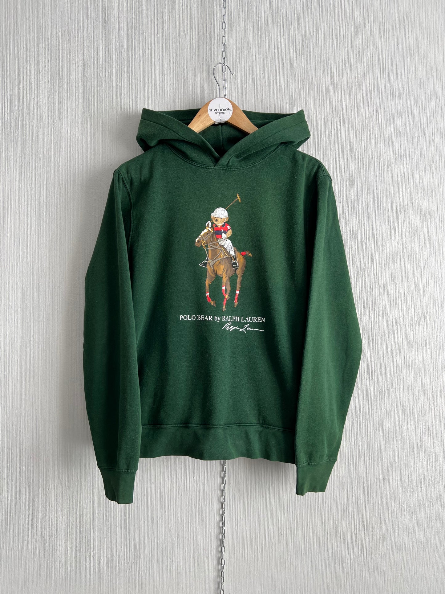 Polo Ralph Lauren Green Polo Bear Pony Hoodie