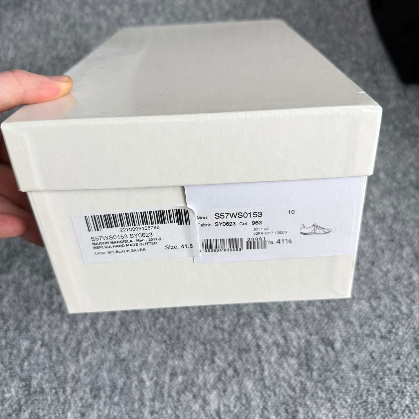 Maison Margiela Silver Dipped Gats Replica Sneakers